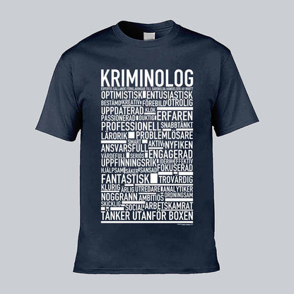 Kriminolog Text T-shirt