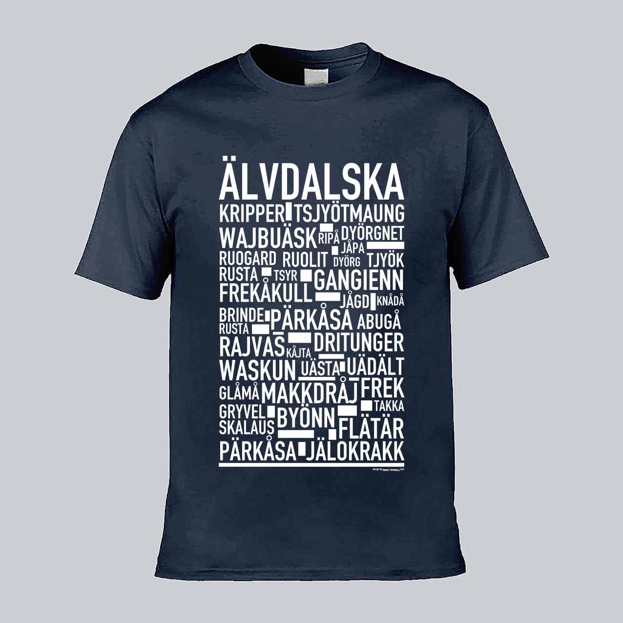 Älvdalska Dialekt Text T-shirt
