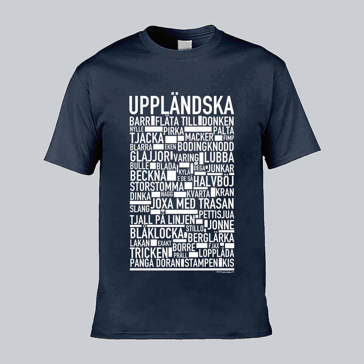 Uppländska Dialekt Text T-shirt