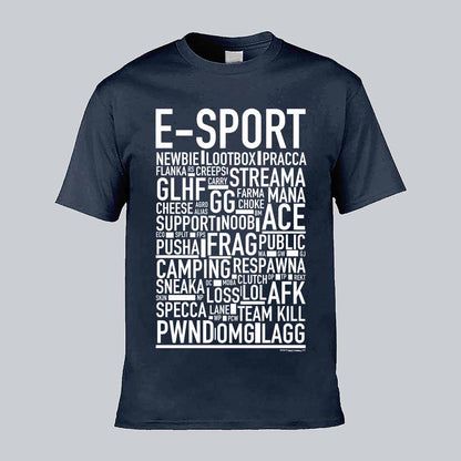 E-Sport Text T-shirt