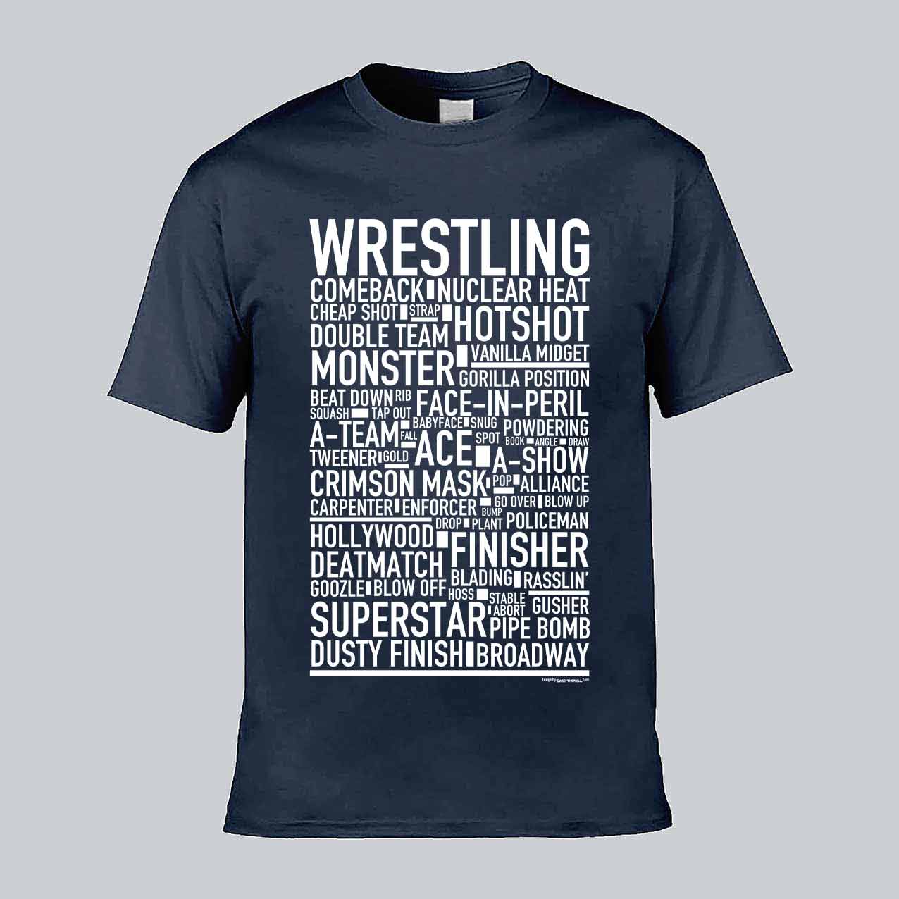 Wrestling Text T-shirt