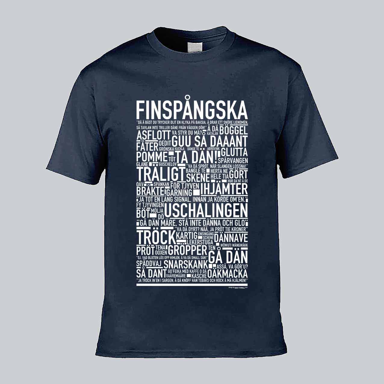 Finspångska Dialekt Text T-shirt
