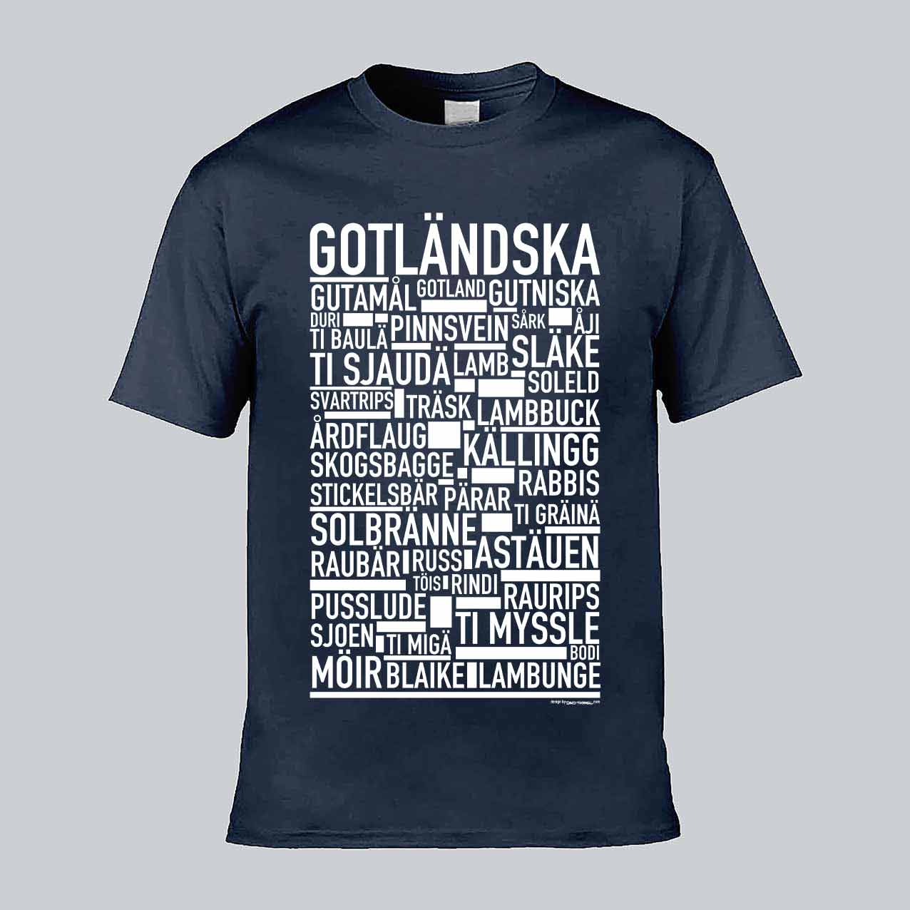 Gotländska Dialekt Text T-shirt