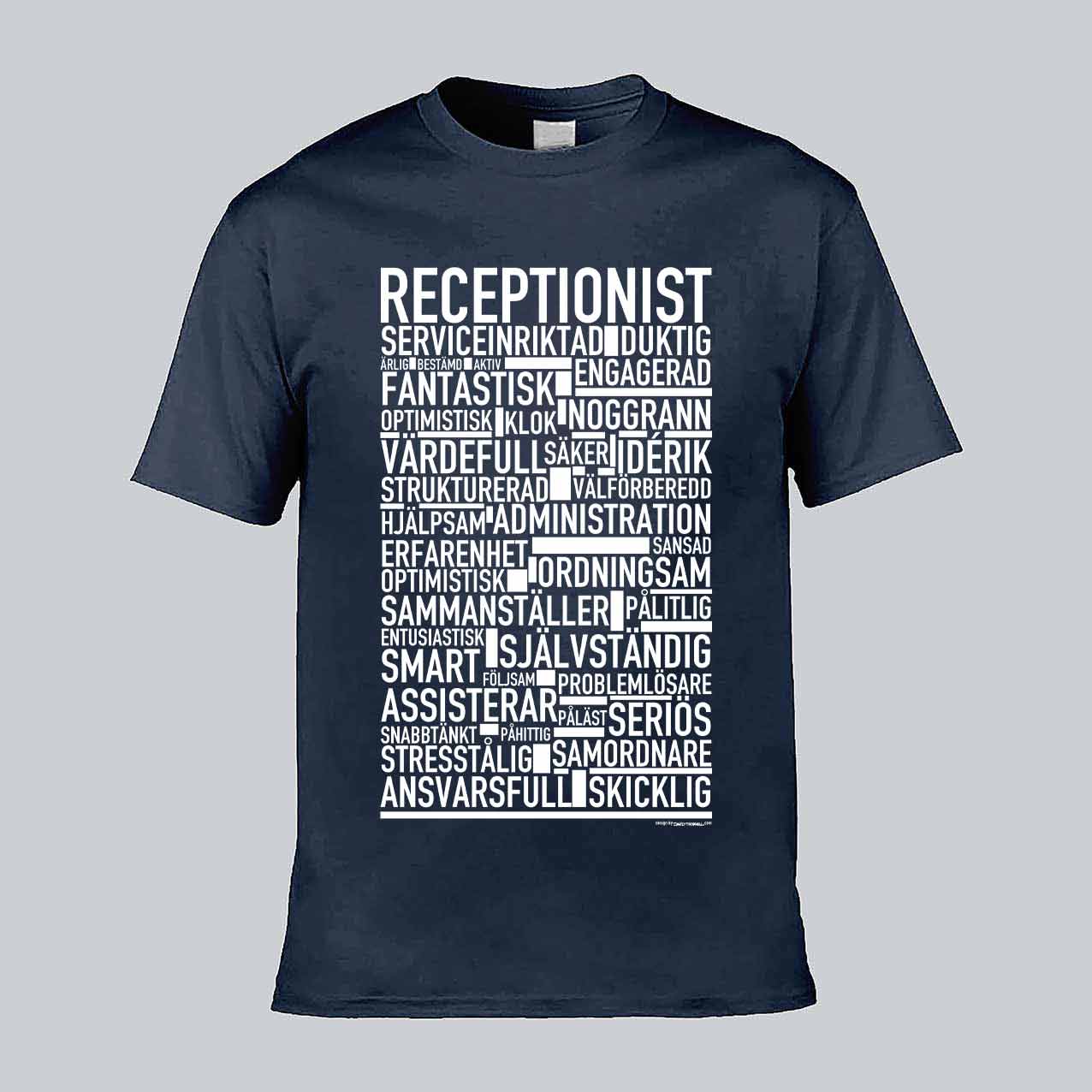Receptionist Text T-shirt