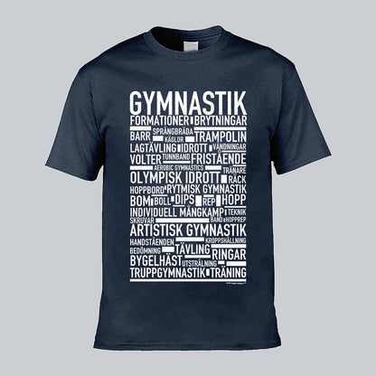 Gymnastik Text T-shirt