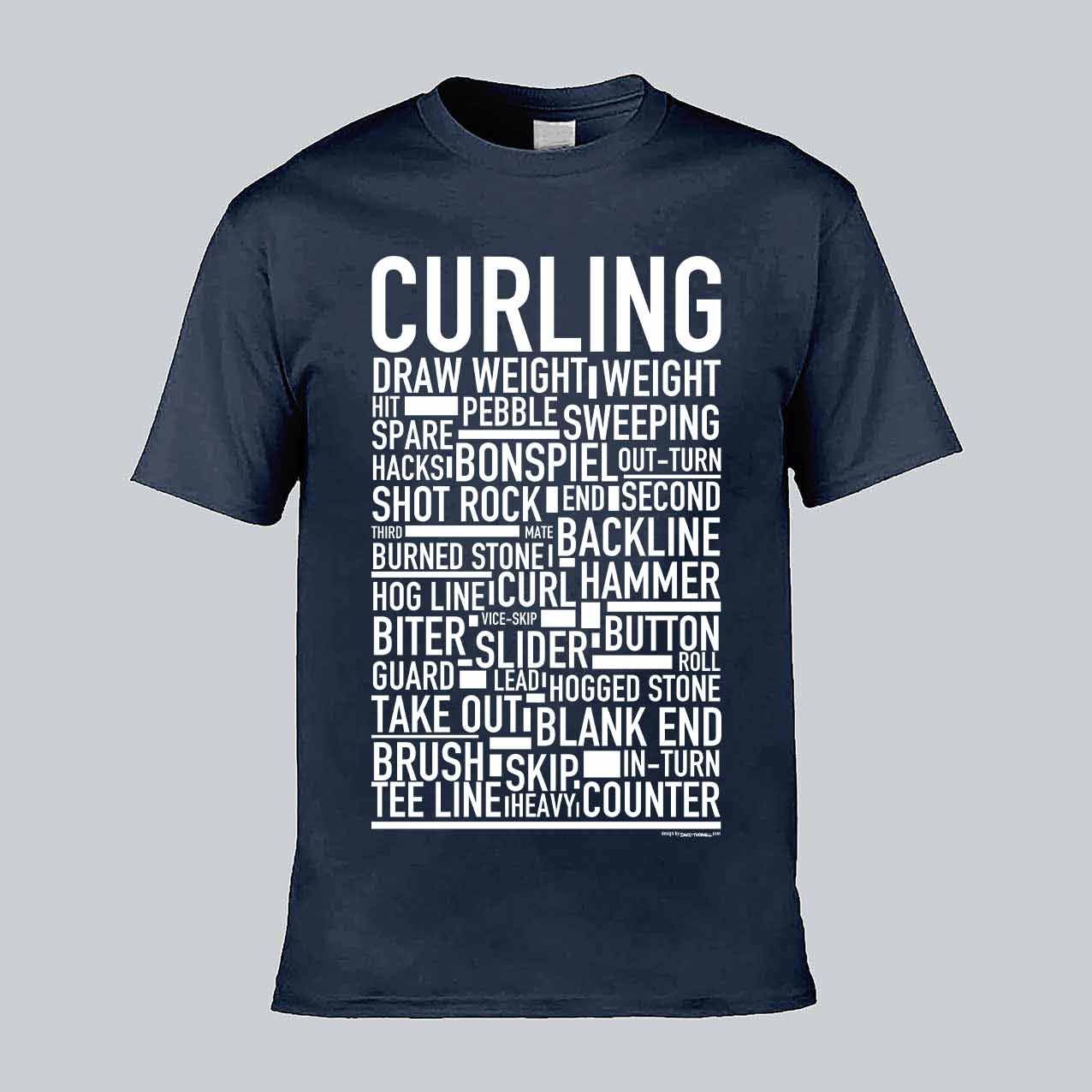 Curling Text T-shirt