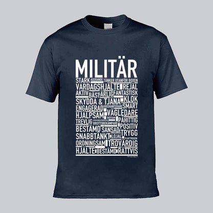 Militär Text T-shirt