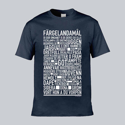 Färgelandamål Dialekt Text T-shirt