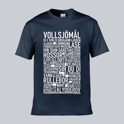 Vollsjömål Dialekt Text T-shirt
