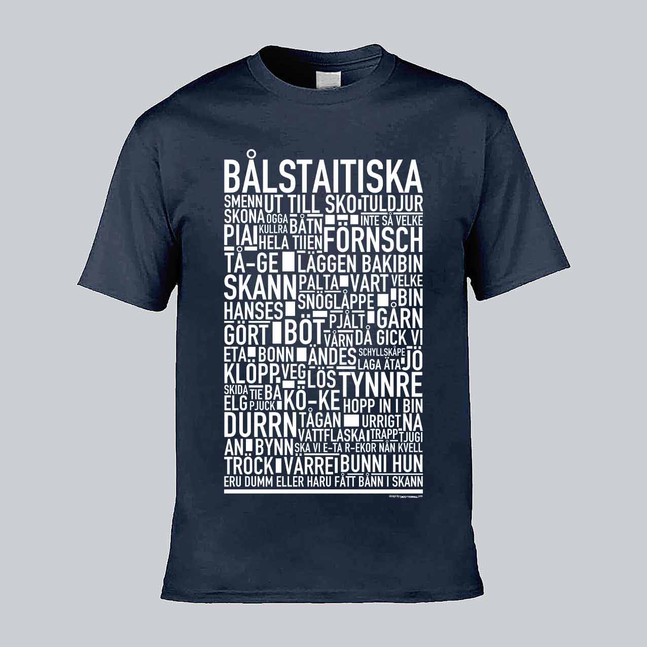 Bålstaitiska Dialekt Text T-shirt