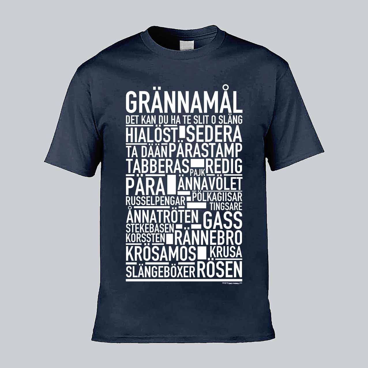 Grännamål Dialekt Text T-shirt