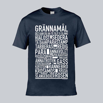 Grännamål Dialekt Text T-shirt