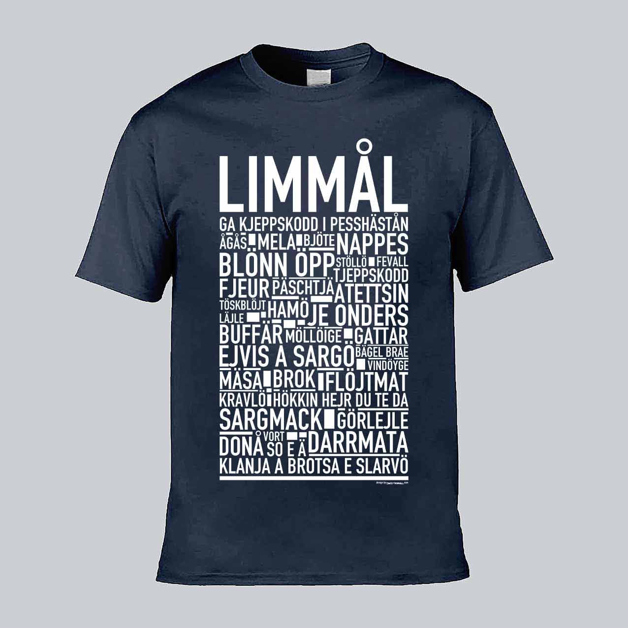 Limmål Dialekt Text T-shirt
