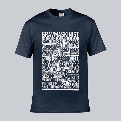 Grävmaskinist Text T-shirt