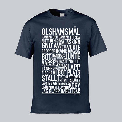 Olshamsmål Dialekt Text T-shirt