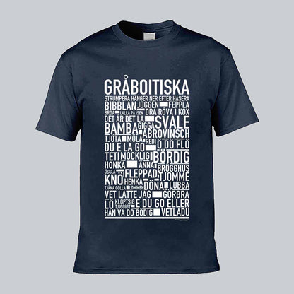 Gråboitiska Dialekt Text T-shirt