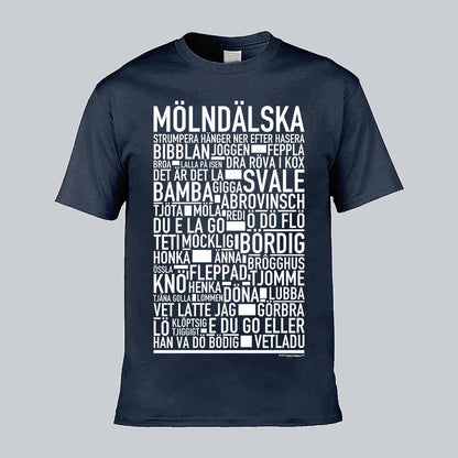 Mölndälska Dialekt Text T-shirt