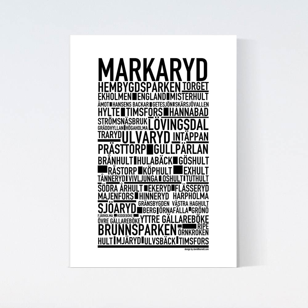 Markaryd Text Poster