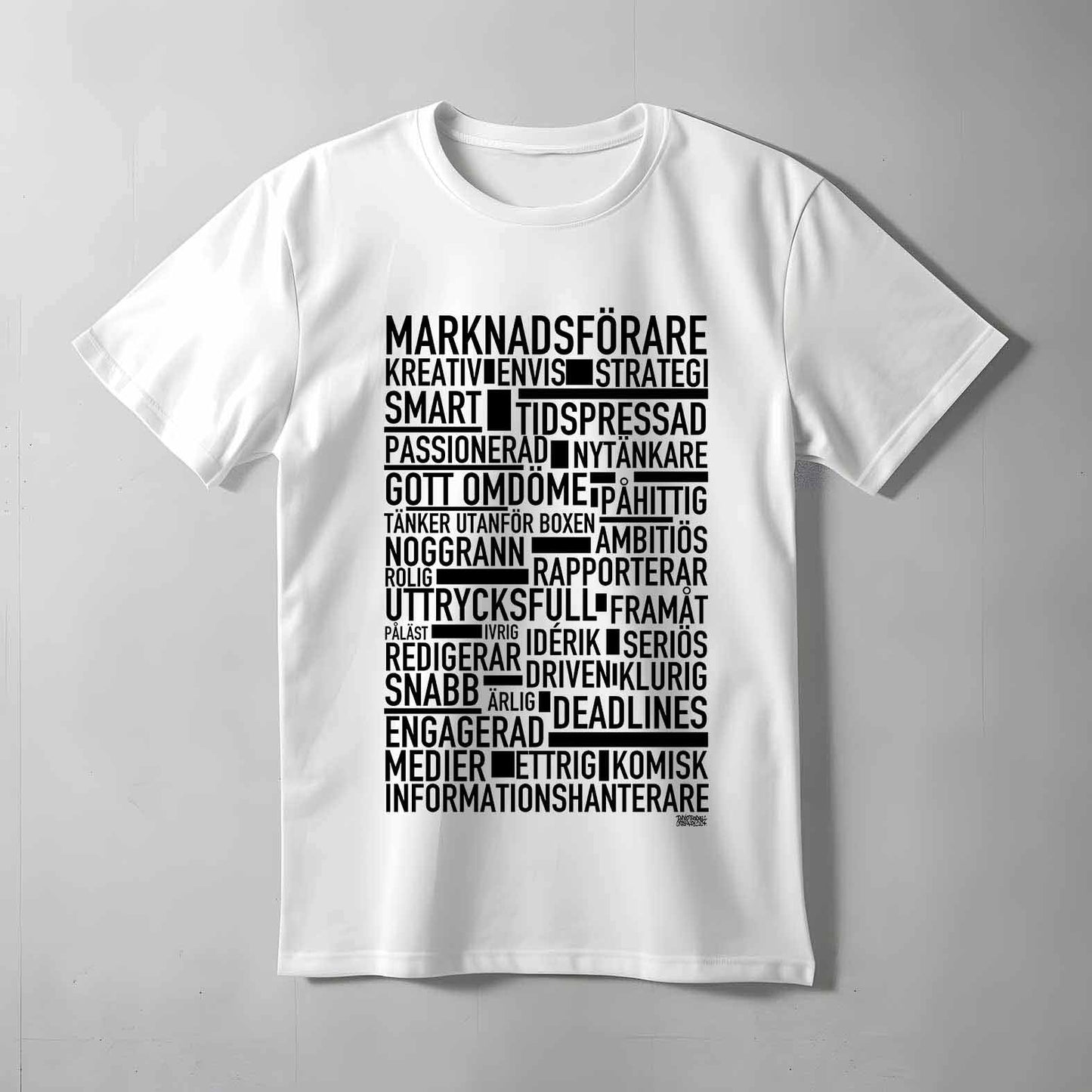 Marknadsförare Text T-shirt