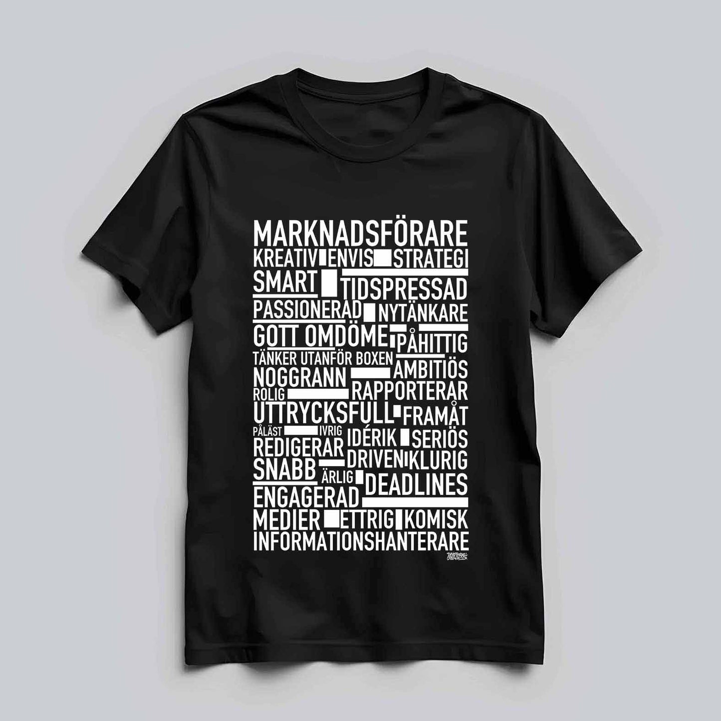 Marknadsförare Text T-shirt