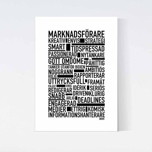 Marknadsförare Text Poster