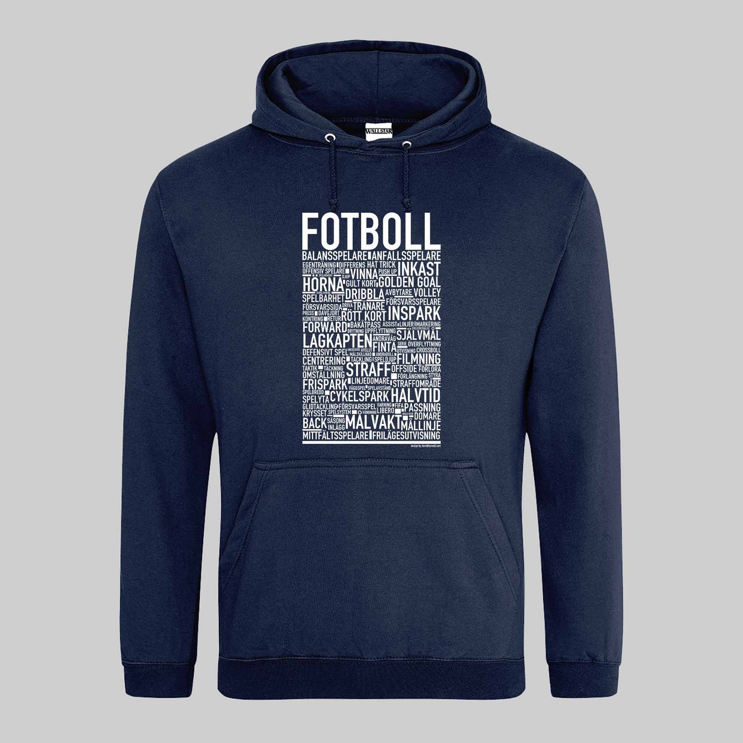 Fotboll Text Hoodie