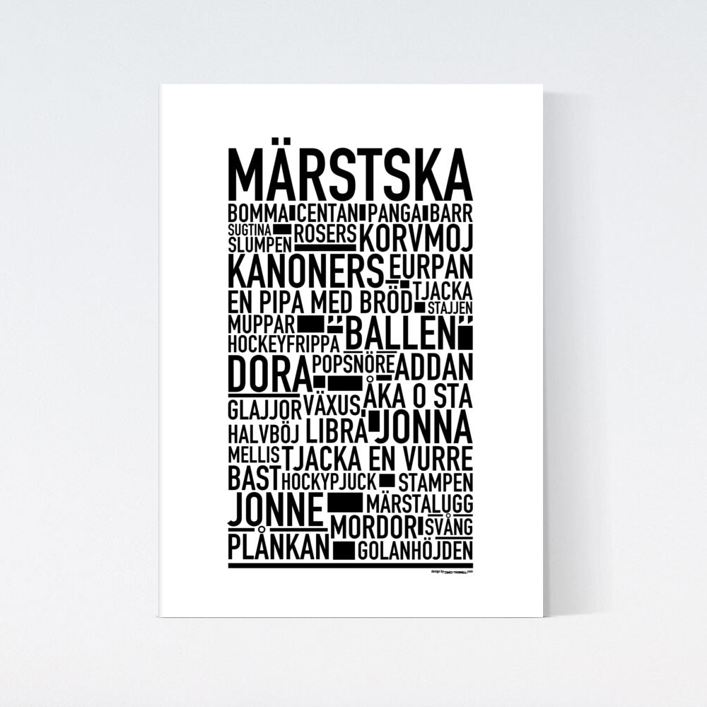 Märstska Dialekt Text Poster