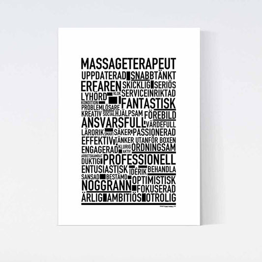 Massageterapeut Text Poster