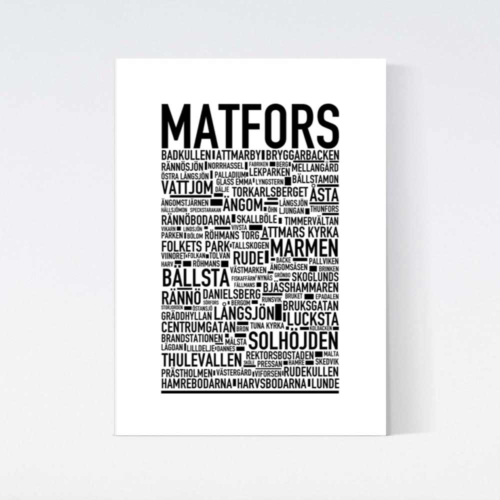 Matfors Text Poster