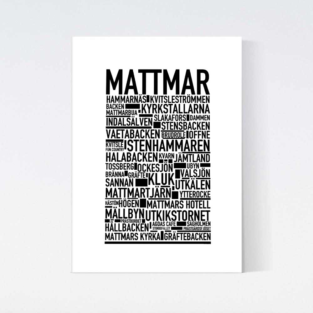 Mattmar Text Poster