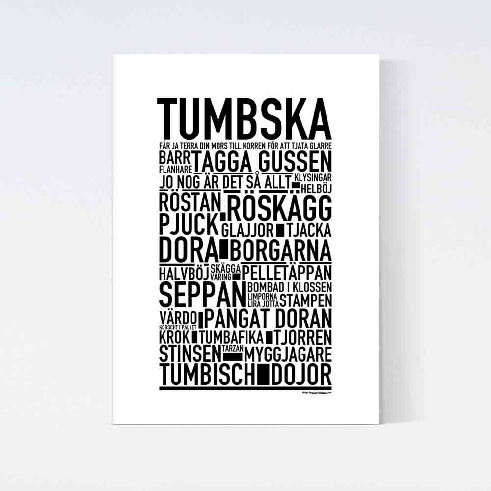 Tumbska Dialekt Text Poster