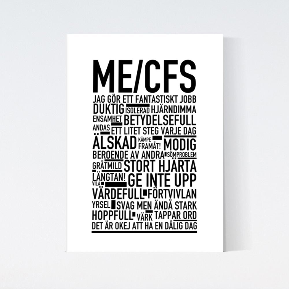 ME/CFS Text Poster
