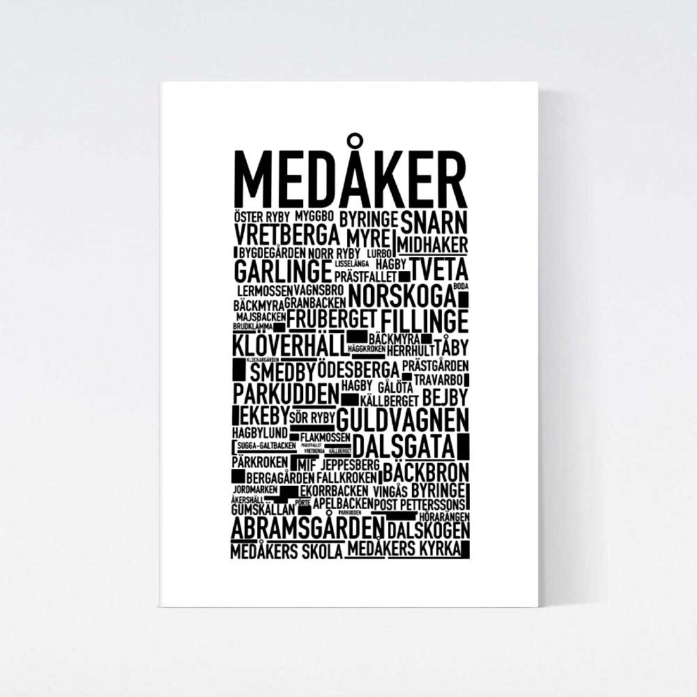 Medåker Text Poster