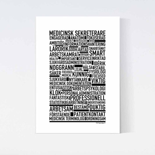 Medicinsk Sekreterare Text Poster