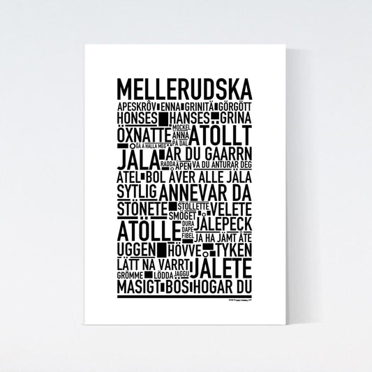 Mellerudska Dialekt Text Poster