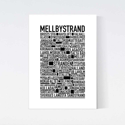 Mellbystrand Text Poster