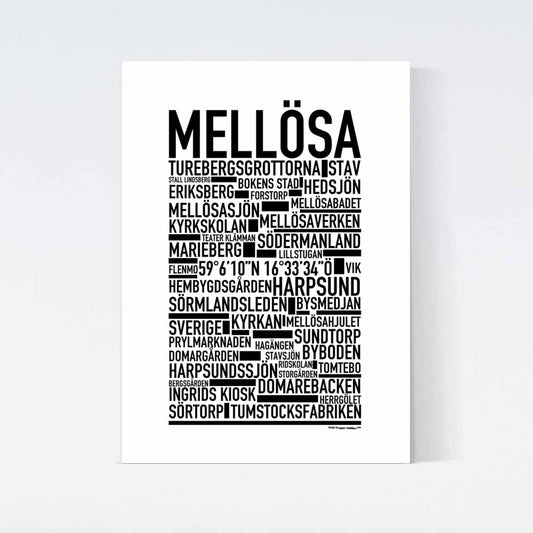 Mellösa Text Poster