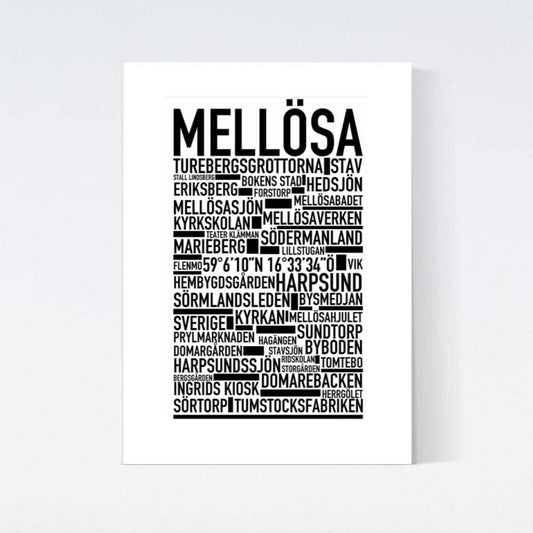 Mellösa Text Poster