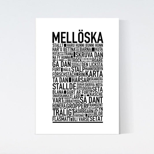 Mellöska Dialekt Text Poster
