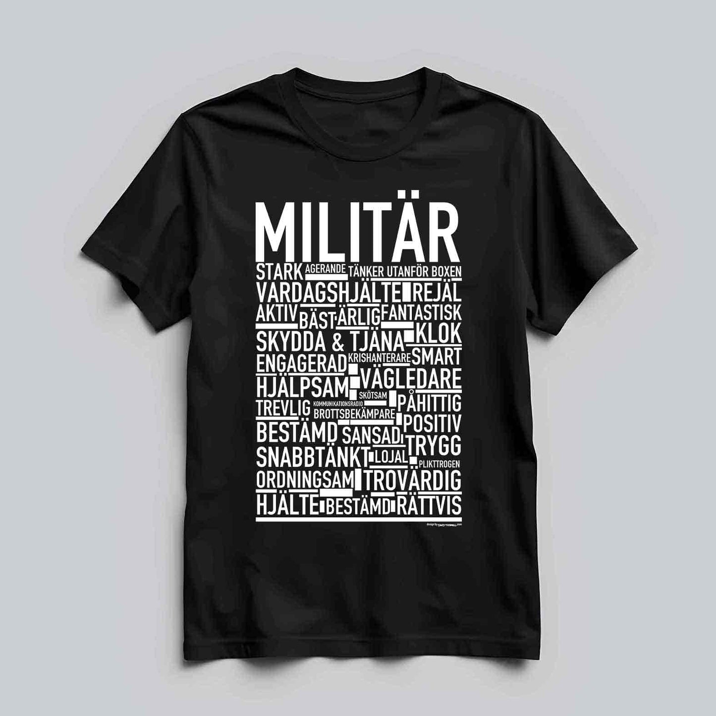 Militär Text T-shirt