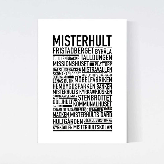 Misterhult Text Poster
