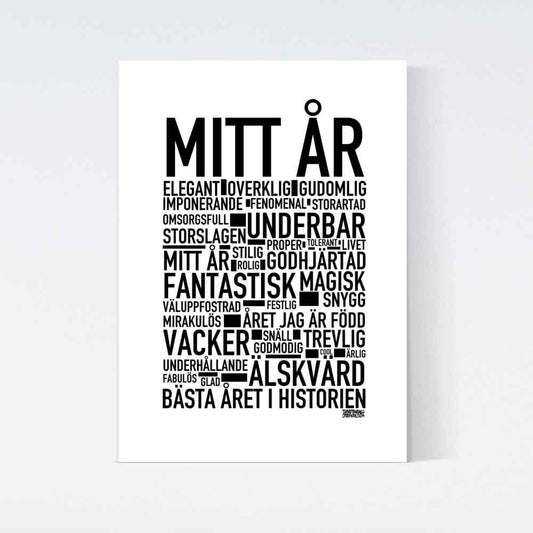 Ditt Födelseår Text Poster