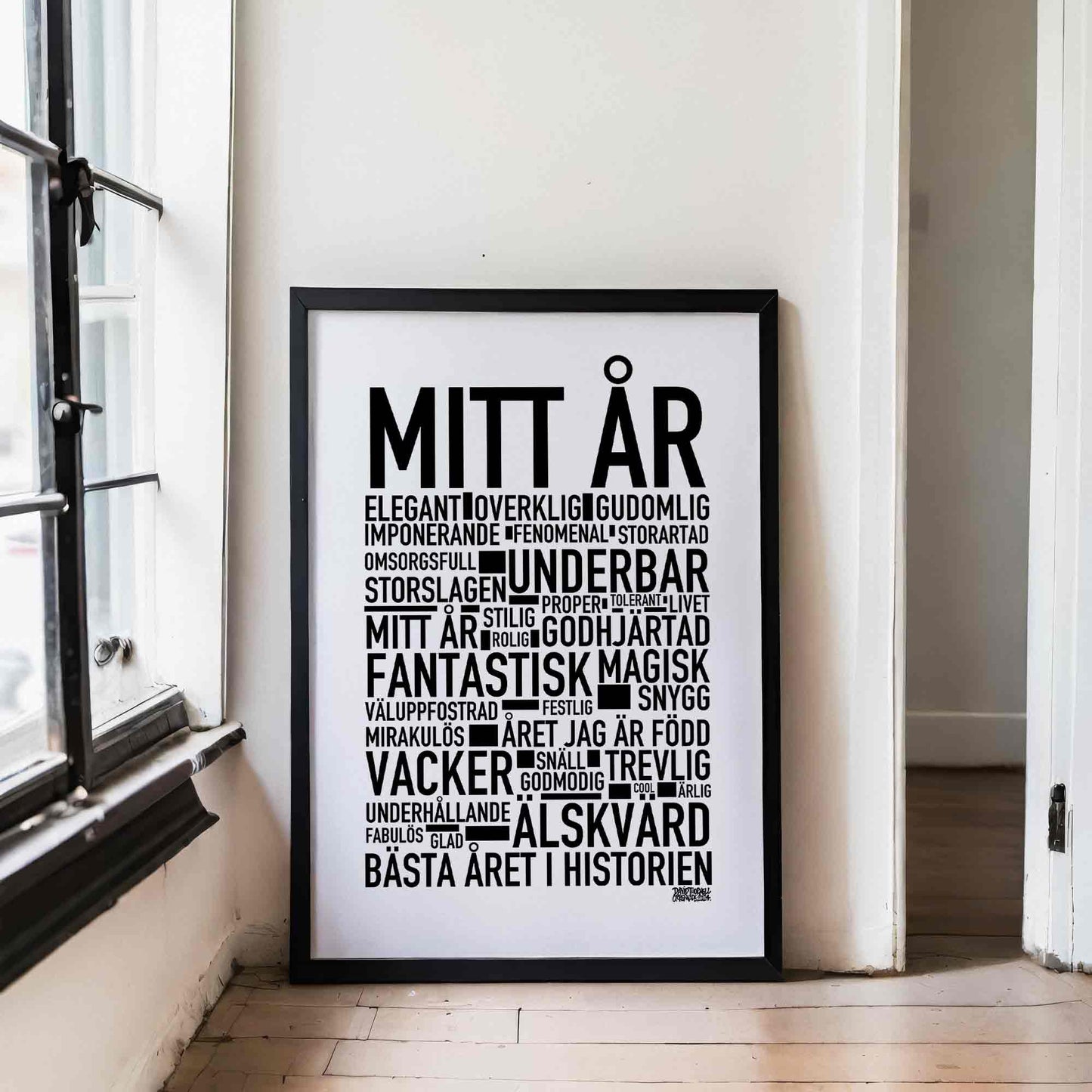 Ditt Födelseår Text Poster