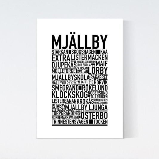 Mjällby Text Poster