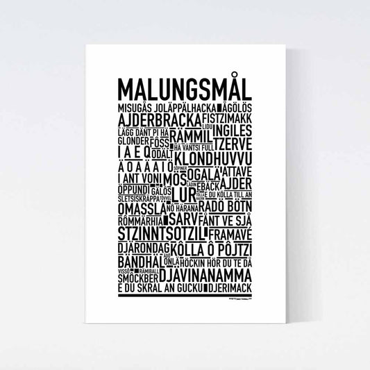 Malungsmål Dialekt Text Poster