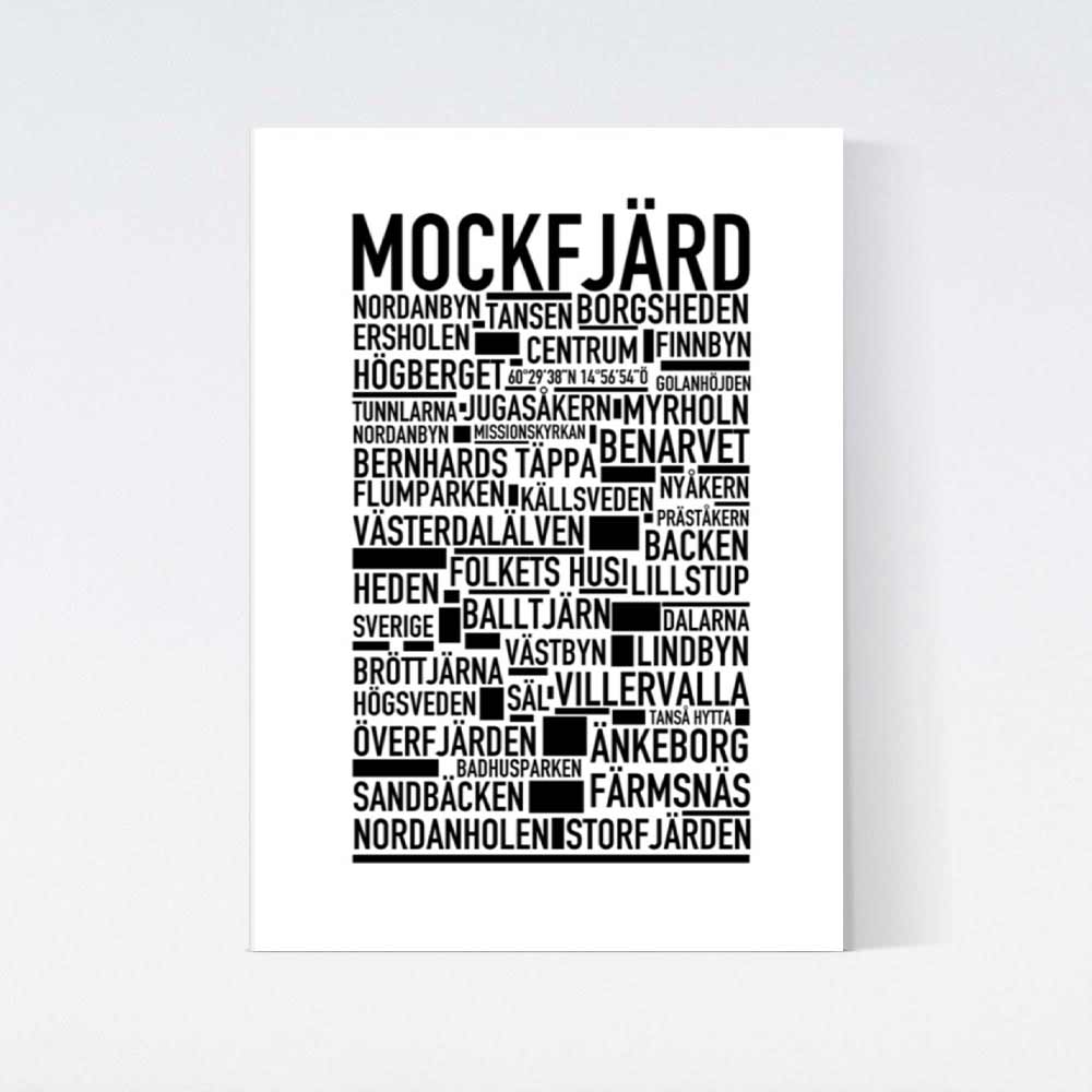 Mockfjärd Text Poster