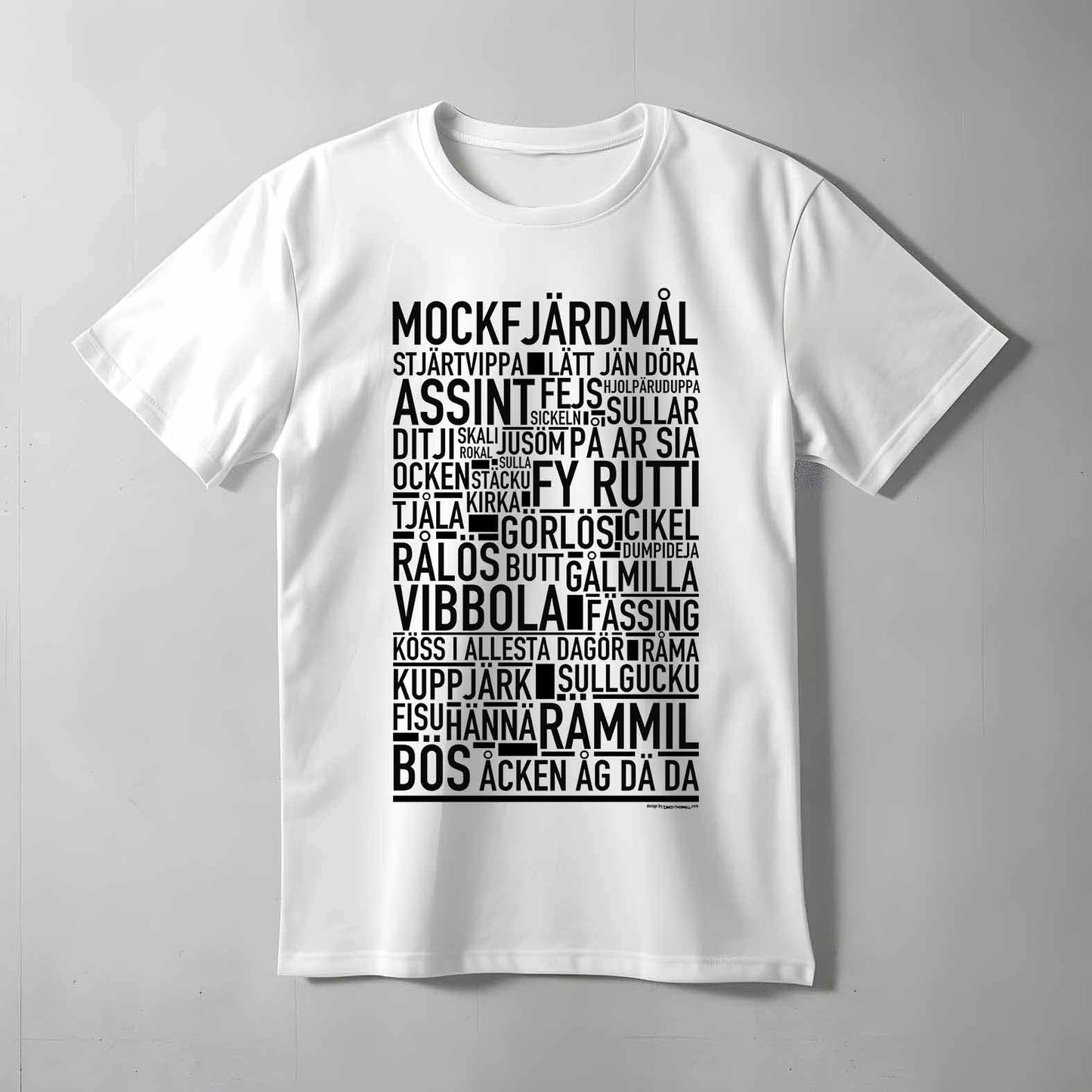 Mockfjärdsmål Dialekt Text T-shirt