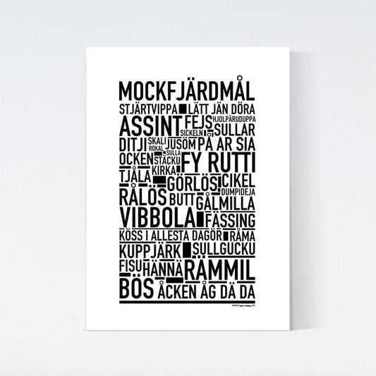 Mockfjärdsmål Dialekt Text Poster