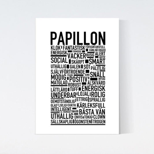 Papillon Text Poster
