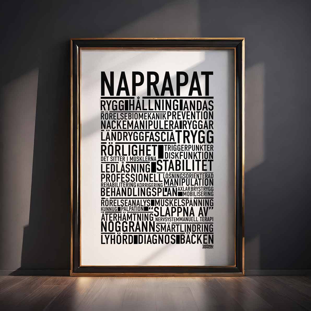 Naprapat Text Poster